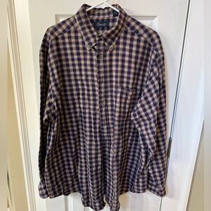 Roundtree & Yorke Casuals Flannel Mens Shirt XL